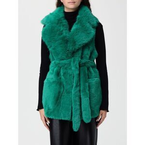 V73 Fur Coat Woman Green